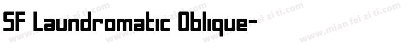SF Laundromatic Oblique字体转换